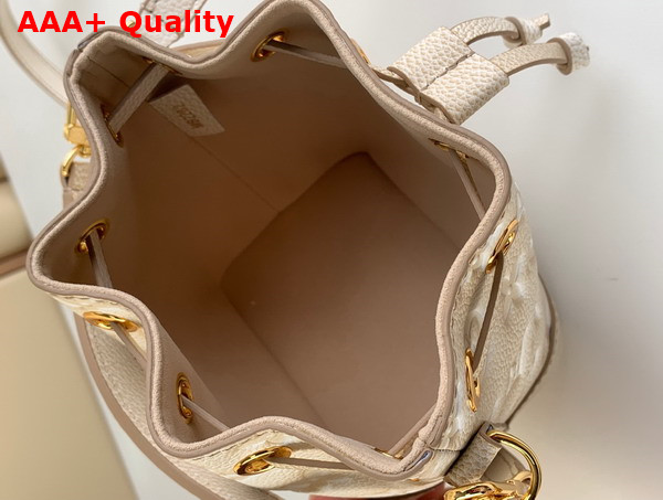 Louis Vuitton Nano Noe Light Beige Monogram Empreinte Embossed Supple Grained Cowhide Leather M81463 Replica