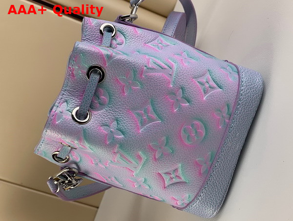 Louis Vuitton Nano Noe Lilas Purple Monogram Empreinte Embossed Supple Grained Cowhide Leather Replica