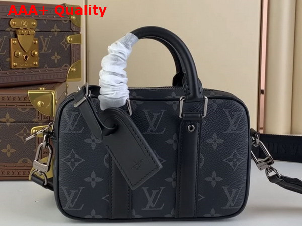 Louis Vuitton Nano Porte Documents Voyage Bag in Monogram Eclipse Coated Canvas M82770 Replica