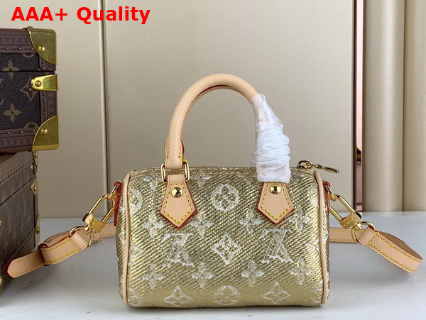 Louis Vuitton Nano Speedy Bag in Beige Monoglam Coated Canvas M82242 Replica