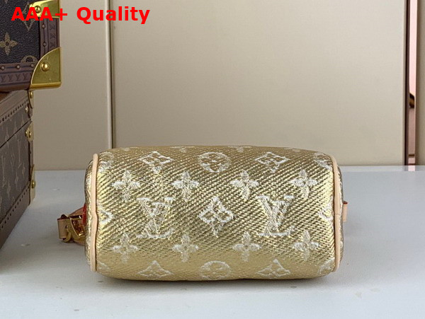 Louis Vuitton Nano Speedy Bag in Beige Monoglam Coated Canvas M82242 Replica