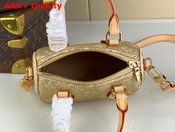 Louis Vuitton Nano Speedy Bag in Beige Monoglam Coated Canvas M82242 Replica