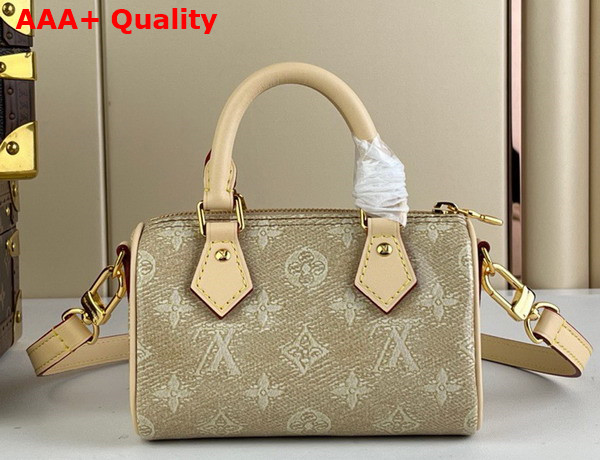 Louis Vuitton Nano Speedy Bag in Beige Monogram Coated Canvas M82242 Replica