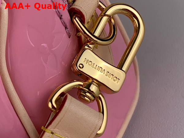 Louis Vuitton Nano Speedy Bag in Mochi Pink Monogram Vernis Embosse Patent Calf Leather M81879 Replica