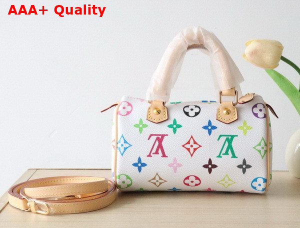 Louis Vuitton Nano Speedy Bag in Multicolor Monogram Canvas Replica