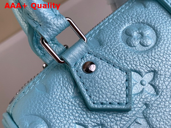 Louis Vuitton Nano Speedy Bag in Pearly Lagoon Turquoise Monogram Empreinte Embossed Supple Grained Cowhide Leather M82342 Replica