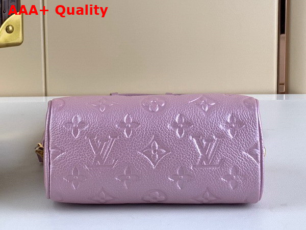 Louis Vuitton Nano Speedy Bag in Pearly Lilac Monogram Empreinte Embossed Supple Grained Cowhide Leather Replica