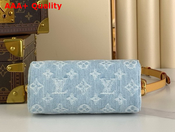 Louis Vuitton Nano Speedy Bag in Sky Blue Monogram Denim M11212 Replica