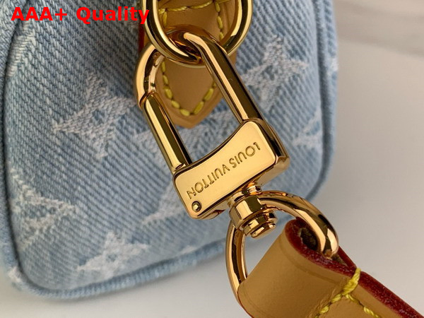 Louis Vuitton Nano Speedy Bag in Sky Blue Monogram Denim M11212 Replica