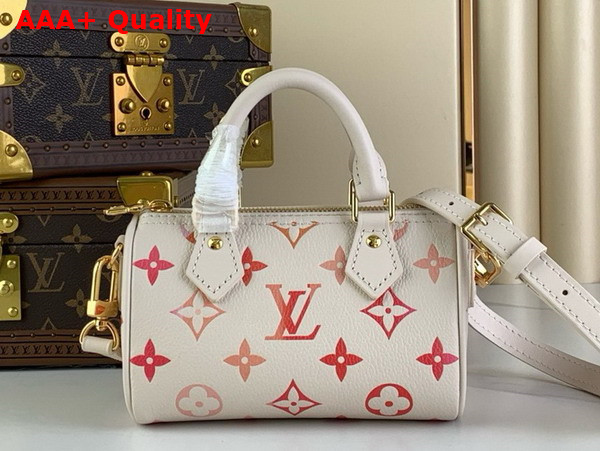 Louis Vuitton Nano Speedy Bag in Sunrise Aquarelle Monogram Empreinte Leather M83452 Replica