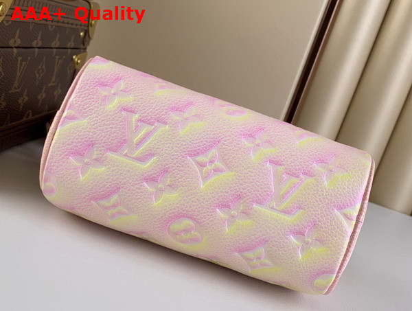 Louis Vuitton Nano Speedy Pink Monogram Empreinte Embossed Supple Grained Cowhide Leather M81508 Replica