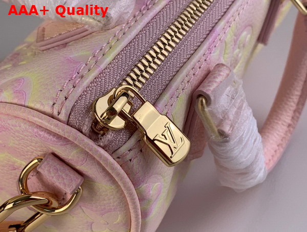 Louis Vuitton Nano Speedy Pink Monogram Empreinte Embossed Supple Grained Cowhide Leather M81508 Replica