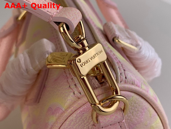 Louis Vuitton Nano Speedy Pink Monogram Empreinte Embossed Supple Grained Cowhide Leather M81508 Replica