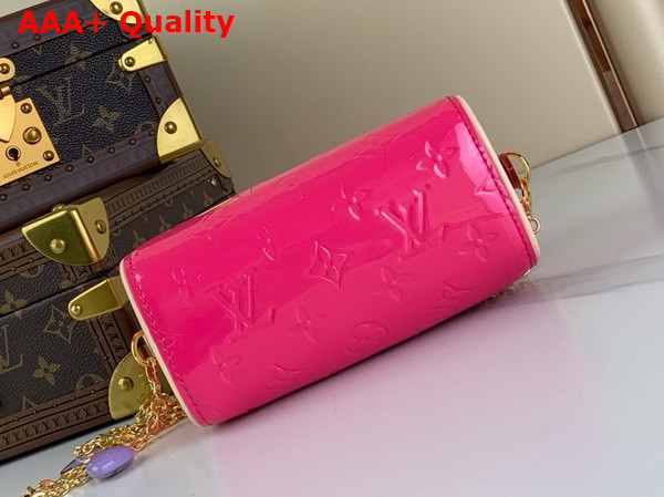 Louis Vuitton Nano Speedy in Neon Pink Monogram Vernis Leather M83273 Replica