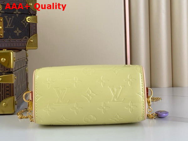 Louis Vuitton Nano Speedy in Yellow Monogram Vernis Leather Replica