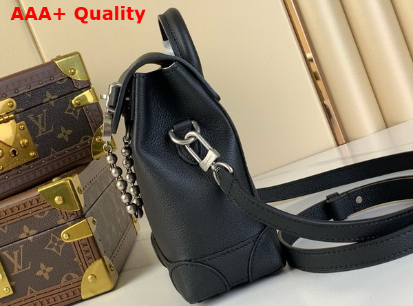 Louis Vuitton Nano Steamer 15 in Black LV Colorado Calfskin M11637 Replica