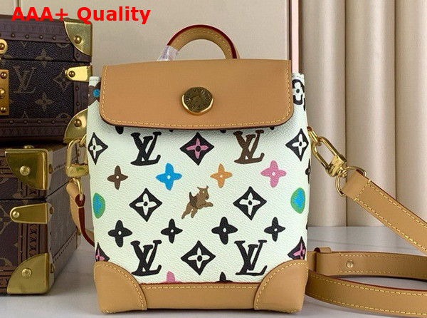 Louis Vuitton Nano Steamer Bag in Vanilla Monogram Craggy Coated Canvas M83429 Replica