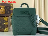 Louis Vuitton Nano Steamer Forest Green Taurillon Monogram Embossed Cowhide Leather M83052 Replica