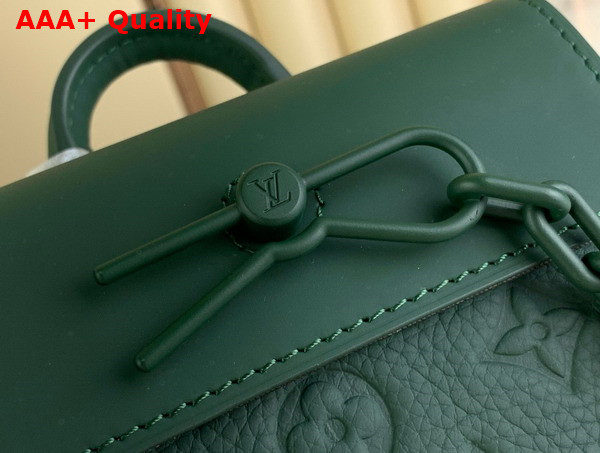 Louis Vuitton Nano Steamer Forest Green Taurillon Monogram Embossed Cowhide Leather M83052 Replica