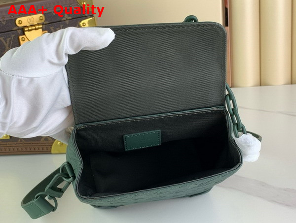 Louis Vuitton Nano Steamer Forest Green Taurillon Monogram Embossed Cowhide Leather M83052 Replica