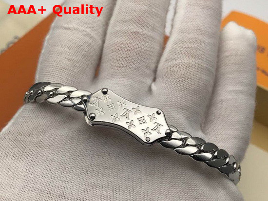 Louis Vuitton Nanogram Bracelet Silver Color Hardware M68994 Replica