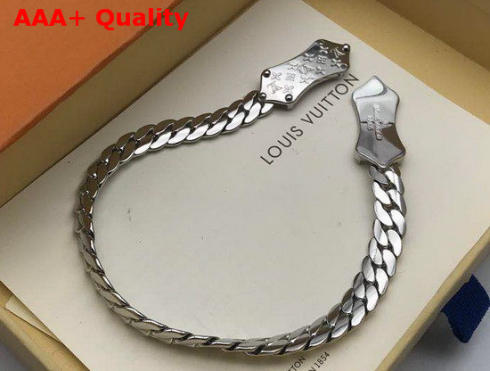 Louis Vuitton Nanogram Bracelet Silver Color Hardware M68994 Replica