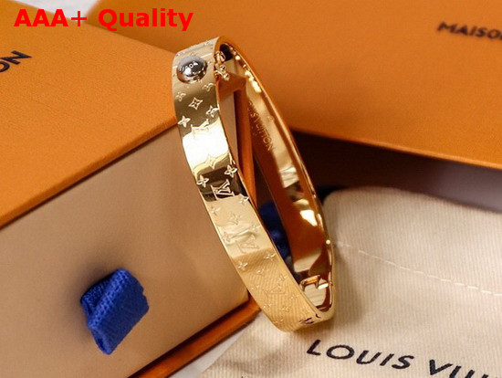 Louis Vuitton Nanogram Cuff Gold Replica