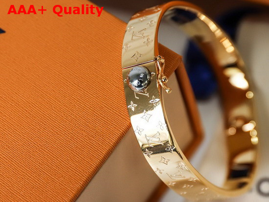 Louis Vuitton Nanogram Cuff Gold Replica