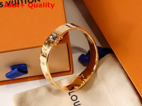 Louis Vuitton Nanogram Cuff Gold Replica