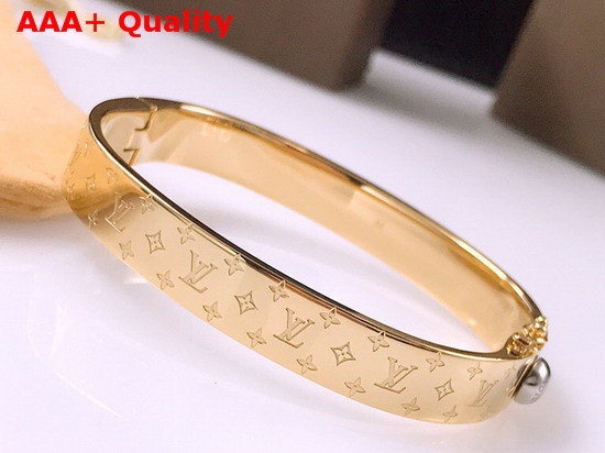 Louis Vuitton Nanogram Cuff Gold Replica