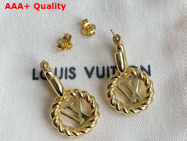 Louis Vuitton Nautical Earrings Gold Color M01838 Replica