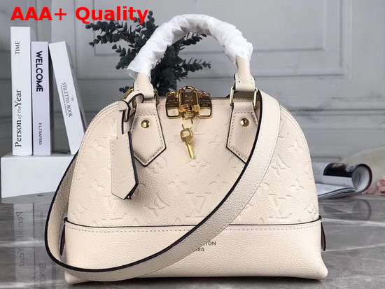 Louis Vuitton Neo Alma BB Handbag in Creme Monogram Empreinte Leather M44858 Replica