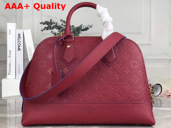 Louis Vuitton Neo Alma PM Handbag in Cherry Berry Monogram Empreinte Leather Replica