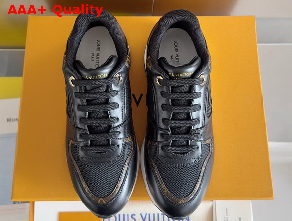 Louis Vuitton Neo Run Away Sneaker in Black Mix of Materials 1ACPAX Replica