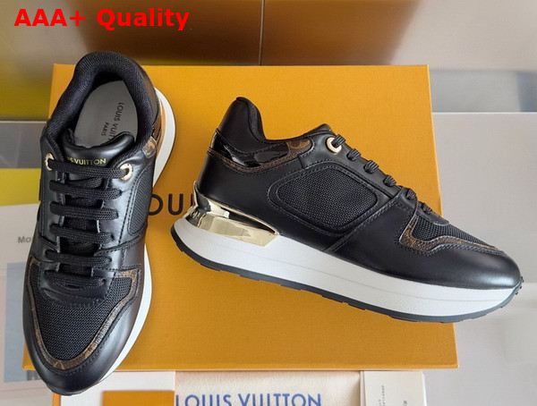 Louis Vuitton Neo Run Away Sneaker in Black Mix of Materials 1ACPAX Replica