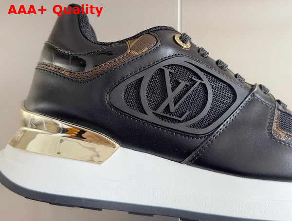 Louis Vuitton Neo Run Away Sneaker in Black Mix of Materials 1ACPAX Replica