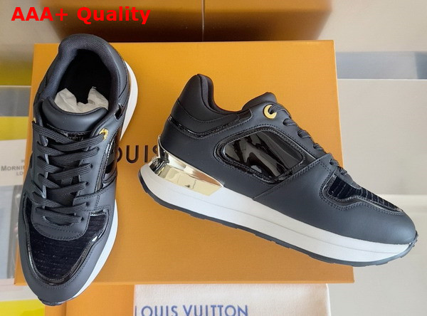 Louis Vuitton Neo Run Away Sneaker in Black Satin 1AD9DI Replica