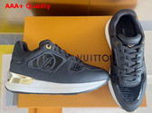 Louis Vuitton Neo Run Away Sneaker in Black Satin 1AD9DI Replica