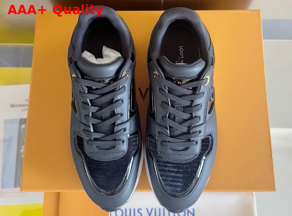 Louis Vuitton Neo Run Away Sneaker in Black Satin 1AD9DI Replica