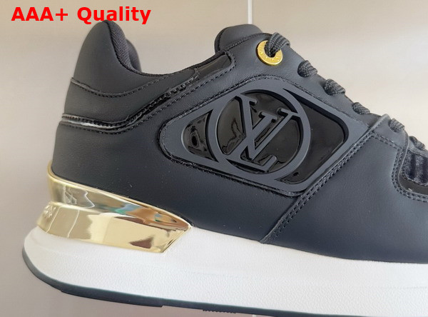 Louis Vuitton Neo Run Away Sneaker in Black Satin 1AD9DI Replica