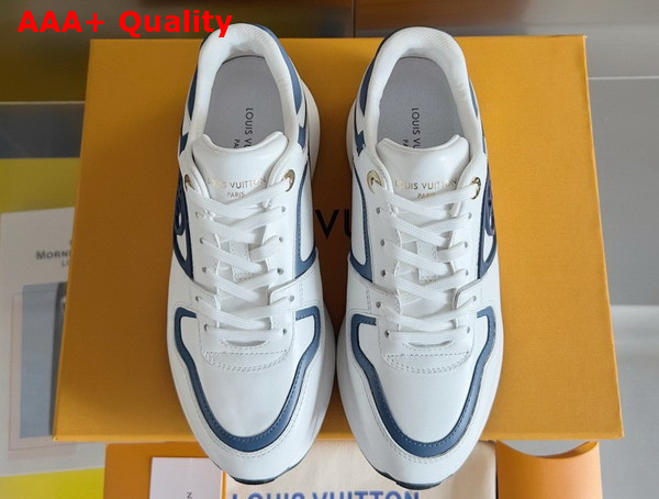 Louis Vuitton Neo Run Away Sneaker in Bleu Clair Patent Calf Leather 1ACHY2 Replica