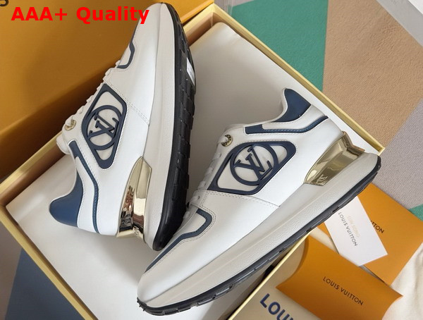 Louis Vuitton Neo Run Away Sneaker in Bleu Clair Patent Calf Leather 1ACHY2 Replica