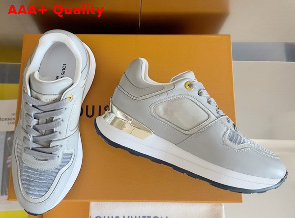 Louis Vuitton Neo Run Away Sneaker in Silver Satin 1AD9DY Replica