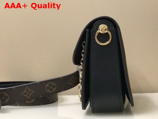 Louis Vuitton Neo Saint Cloud Handbag in Monogram Canvas with Smooth Black Leather M45559 Replica