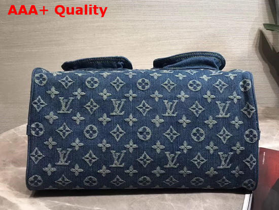 Louis Vuitton Neo Speedy Handbag in Blue Monogram Denim M95019 Replica