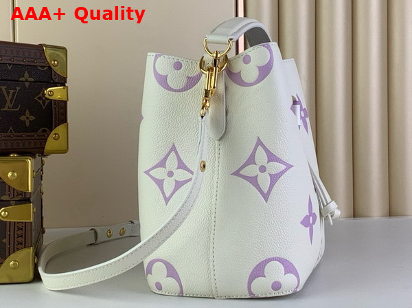 Louis Vuitton Neonoe BB Bicolor Monogram Empreinte Leather Latte Bubble Tea Purple Replica