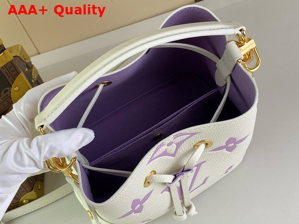 Louis Vuitton Neonoe BB Bicolor Monogram Empreinte Leather Latte Bubble Tea Purple Replica