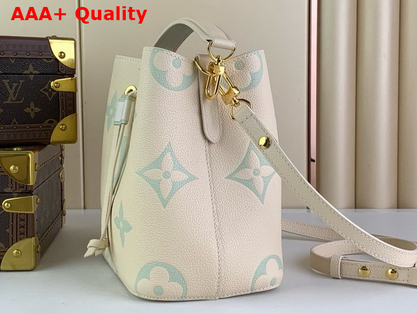 Louis Vuitton Neonoe BB Bicolor Monogram Empreinte Leather Latte Matcha M24048 Replica