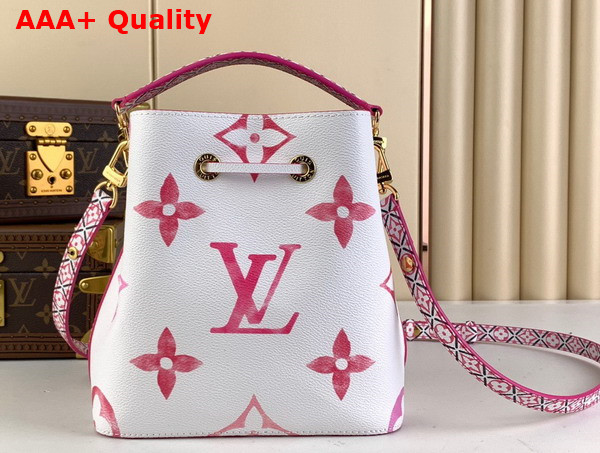 Louis Vuitton Neonoe BB Bucket Bag in Pink Monogram Coated Canvas Replica