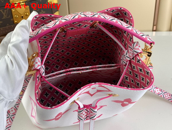 Louis Vuitton Neonoe BB Bucket Bag in Pink Monogram Coated Canvas Replica